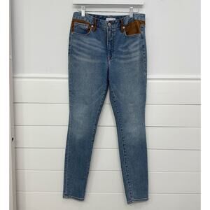 Women’s Good American Good Legs Suede Mixing Skinny Jeans 8/29